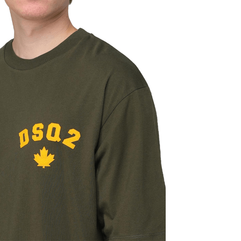 Dsquared 2 DSQUARED2 Logo Crewneck T-Shirt Green — фото 4