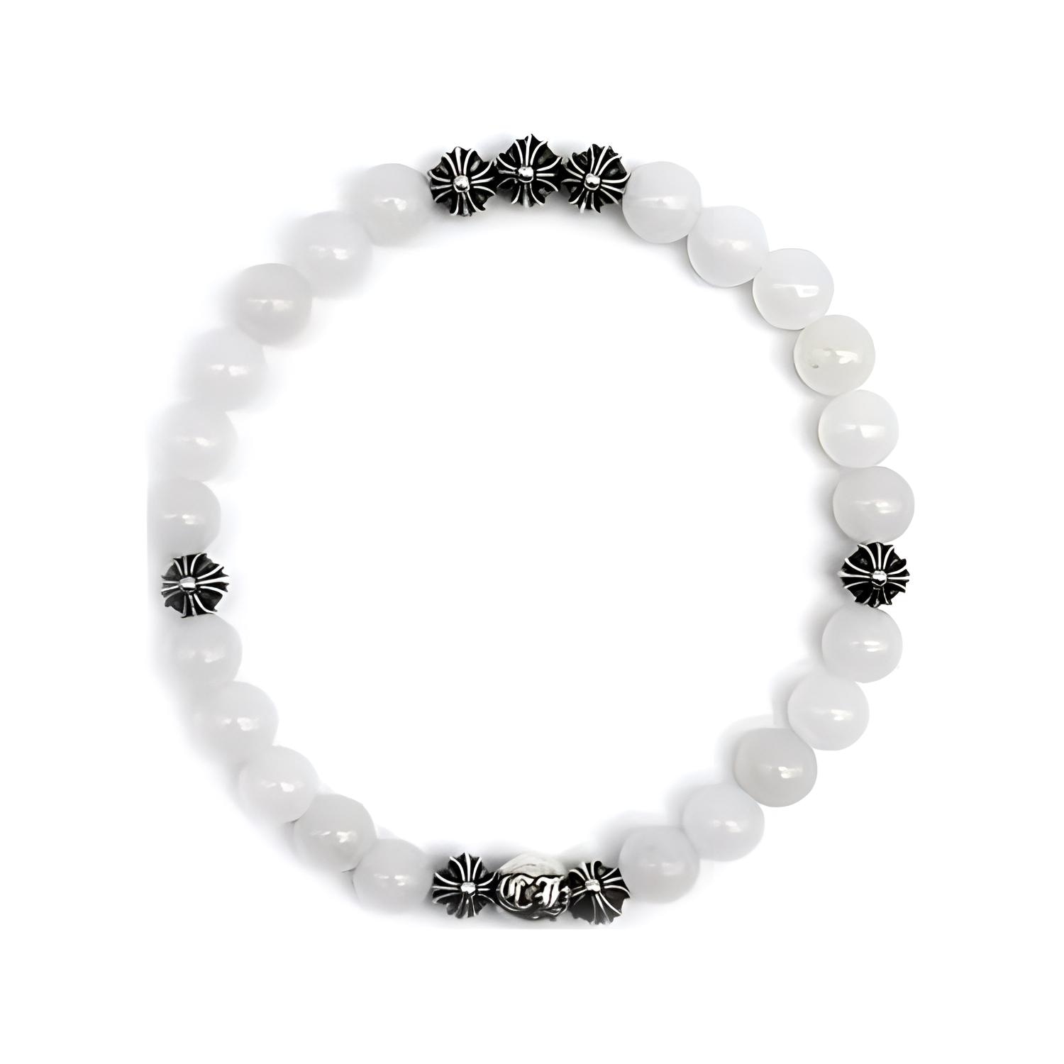 Chrome Hearts Black White Beaded Bracelet — фото 1