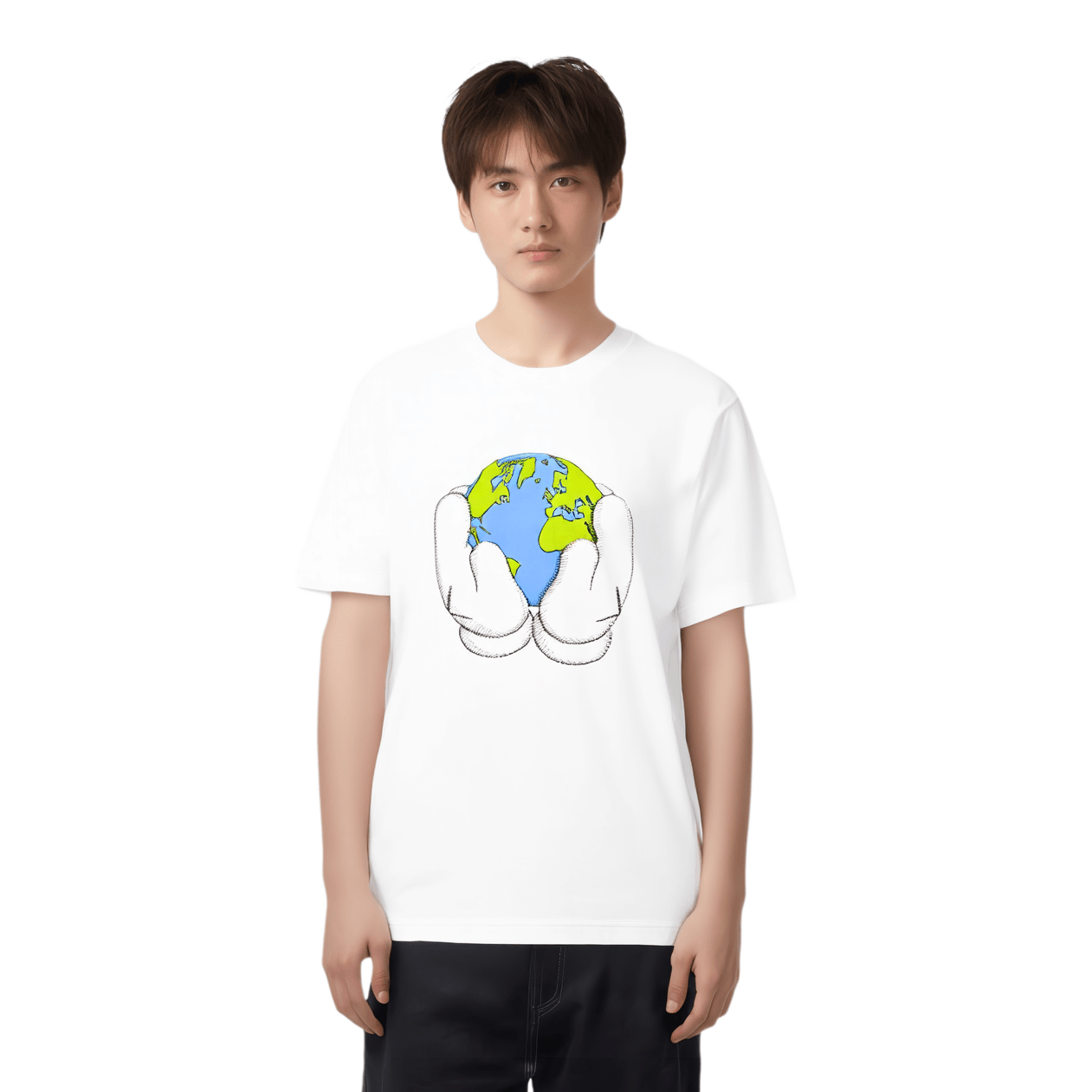 Uniqlo x KAWS PEACE FOR ALL T-Shirt White — фото 2