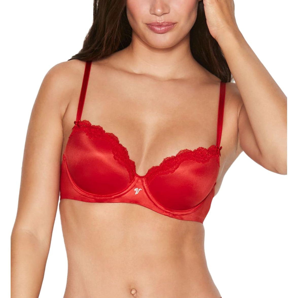 Victoria'S Secret Dream Angels Lace Bra Red — фото 1