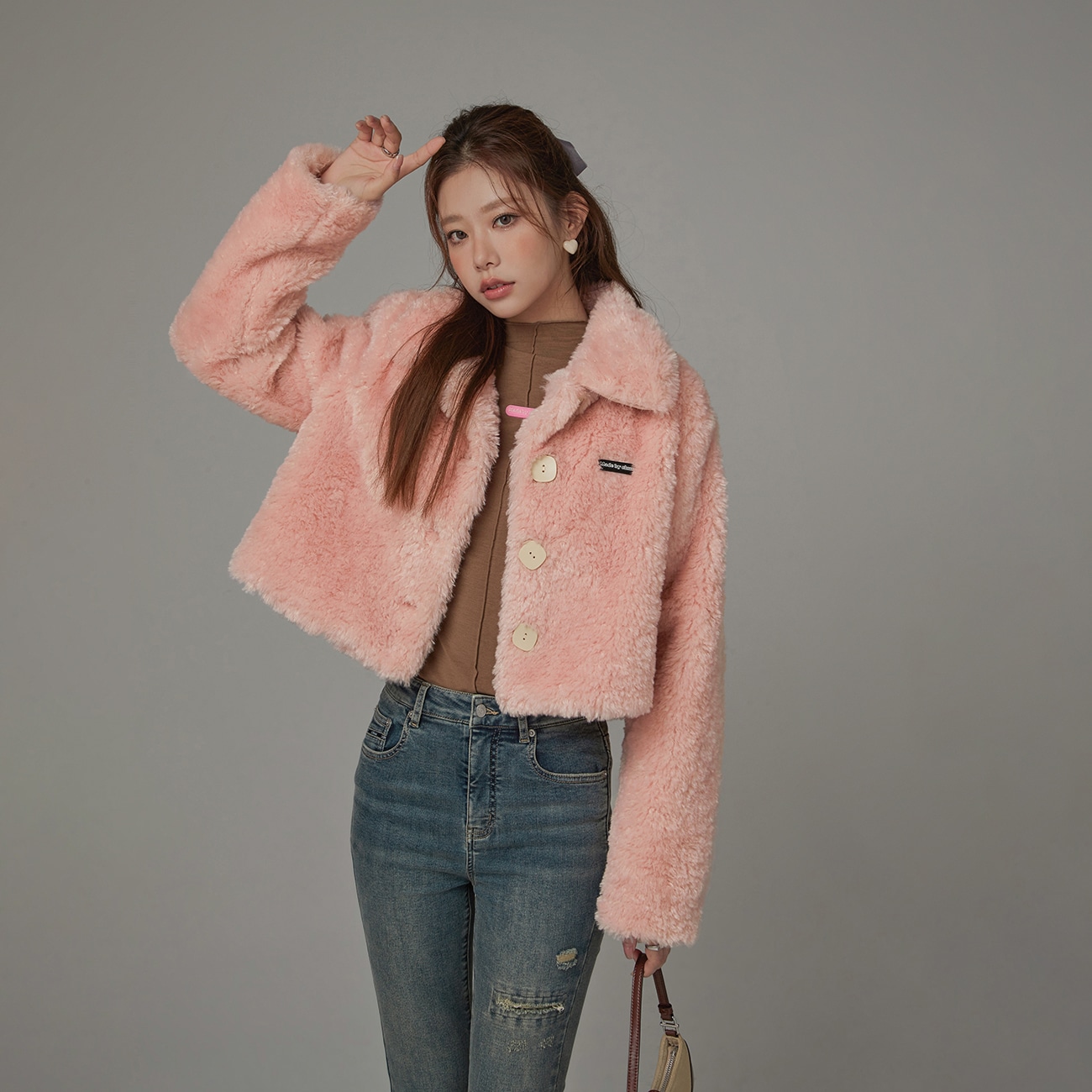 Chuu Faux Fur Collar Jacket — фото 4