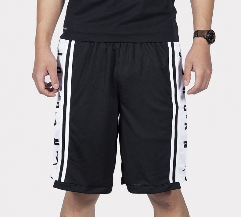 Jordan HBR Basketball Shorts Black White — фото 2