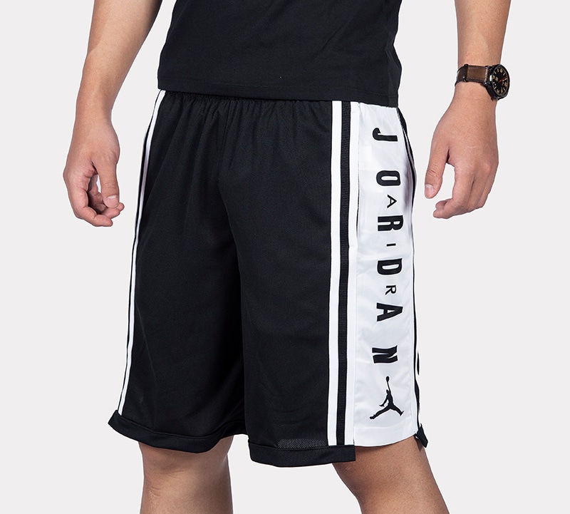 Jordan HBR Basketball Shorts Black White — фото 3