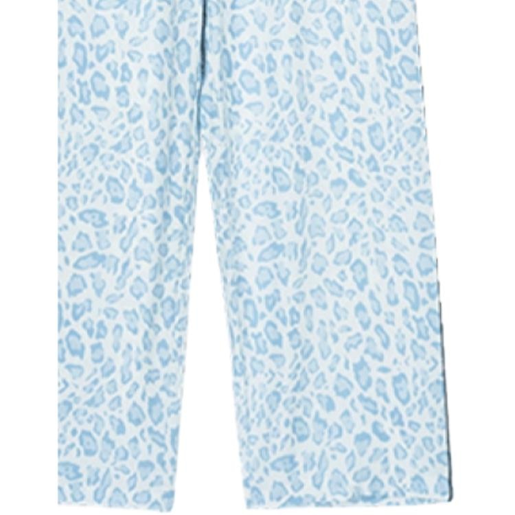 Victoria'S Secret Tencel Cotton Printed Pajama Set Blue Leopard — фото 4