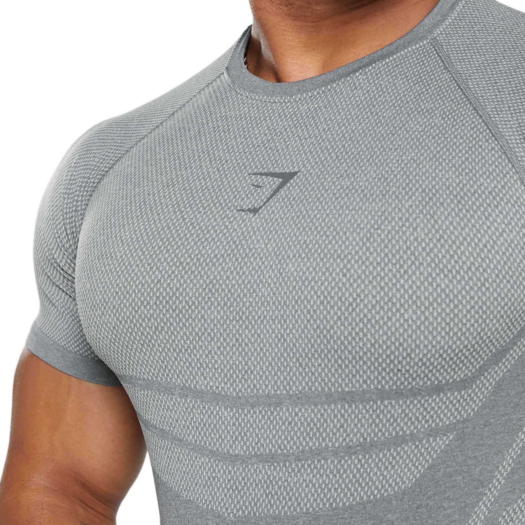 Gymshark Logo Crew Neck T-Shirt Light Grey — фото 3