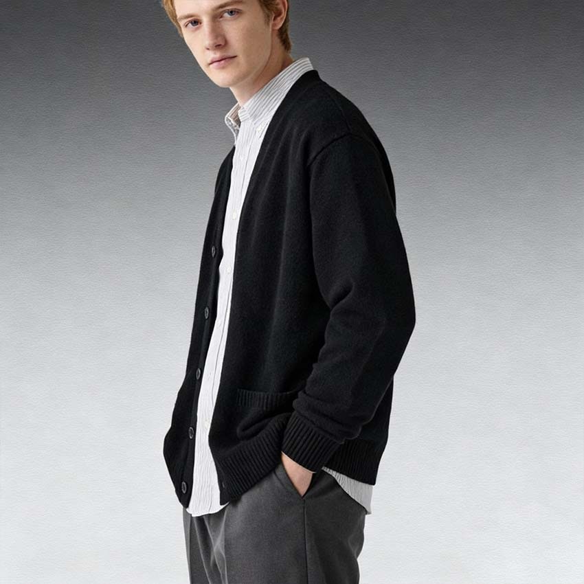 Uniqlo Cardigan Black — фото 2