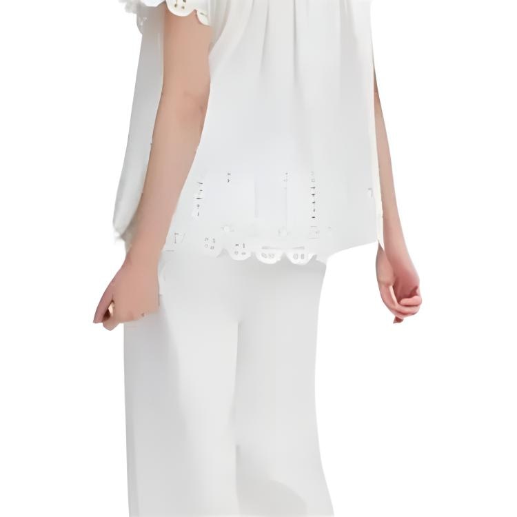 Victoria'S Secret x Susan Fang SS24 Hollow Print Lounge Pants Set Cream — фото 4