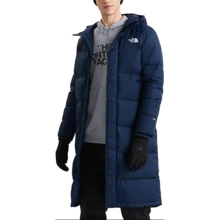 The North Face Logo Zip Hoodie Blue — фото 2