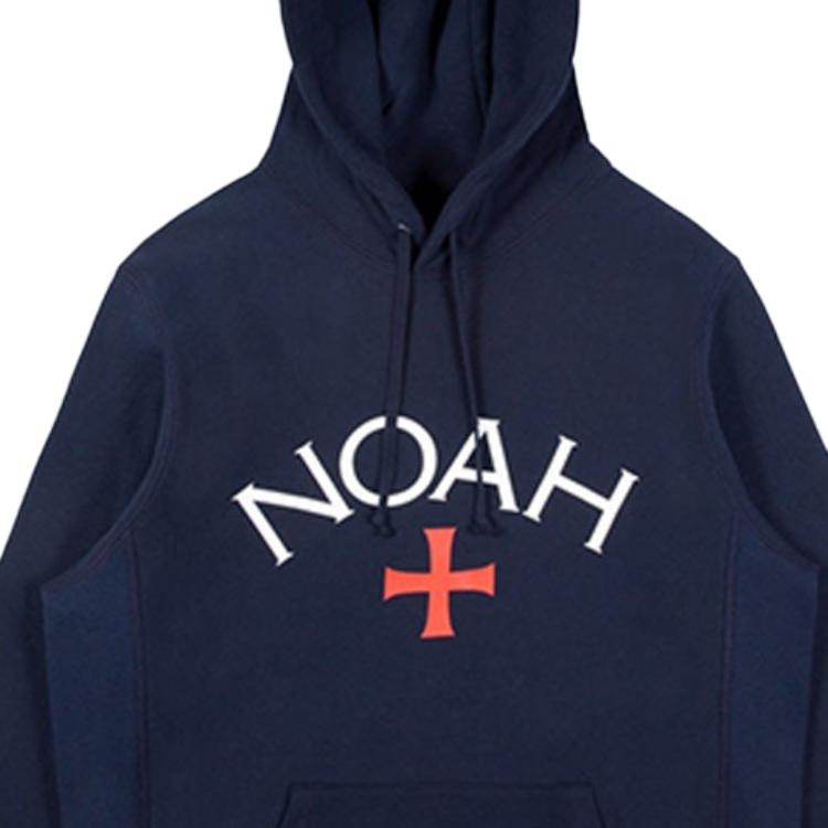 Noah Core Logo Hoodie Navy Logo — фото 1