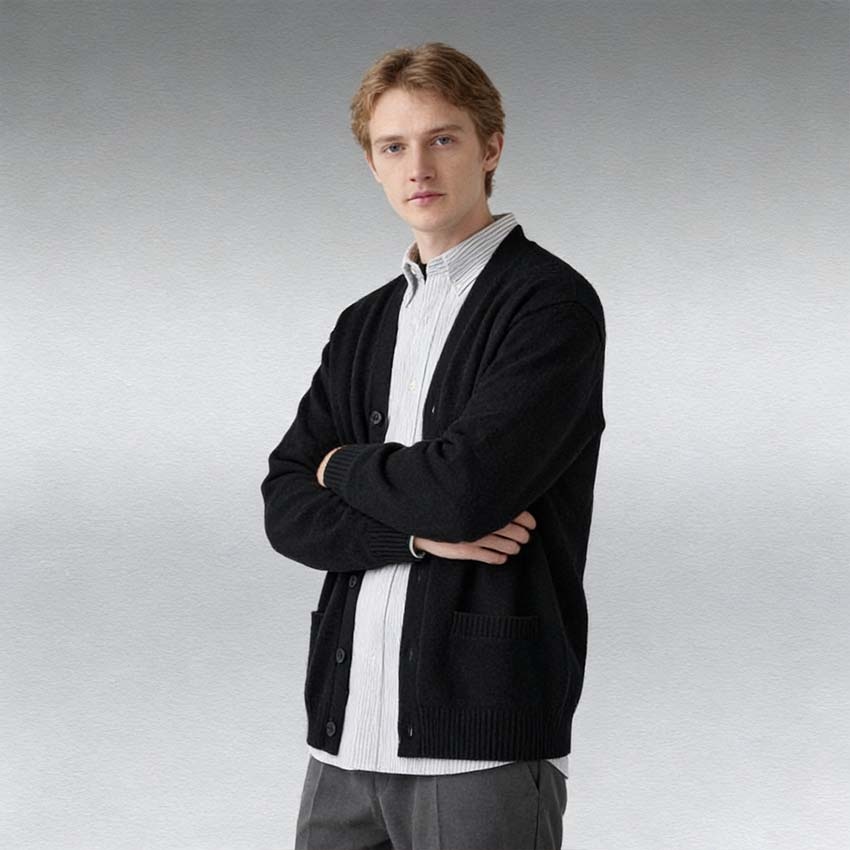 Uniqlo Cardigan Black — фото 3