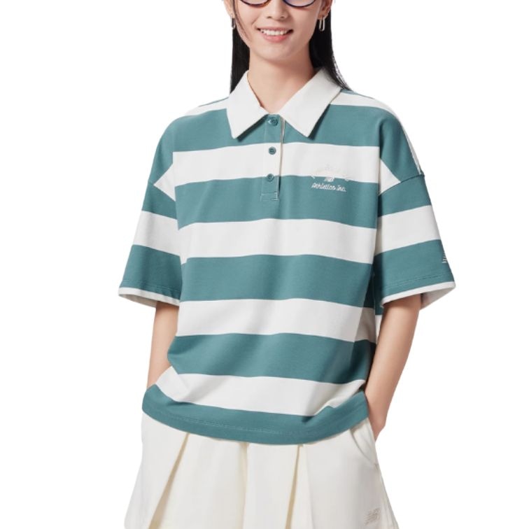 New Balance Polo Shirt Green — фото 2
