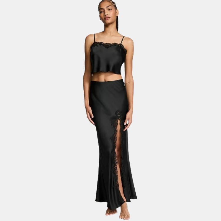 Victoria'S Secret Satin Lace-Trim Set — фото 2