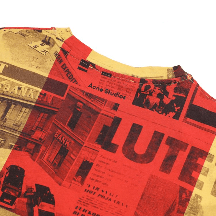 Acne Studios Newspaper Print T-Shirt — фото 4