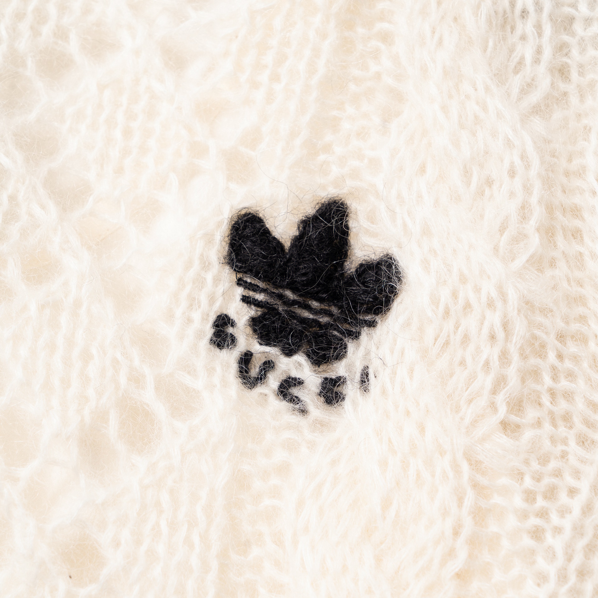 Gucci x adidas FW22 Mohair Sweater Ivory — фото 5