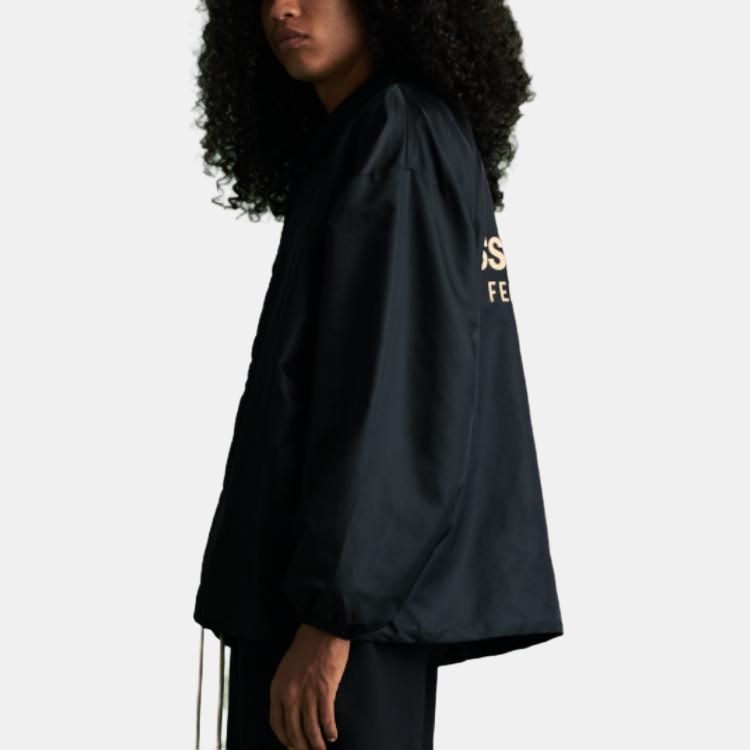 Fear Of God Essentials Coaches Jacket Jet Black — фото 2