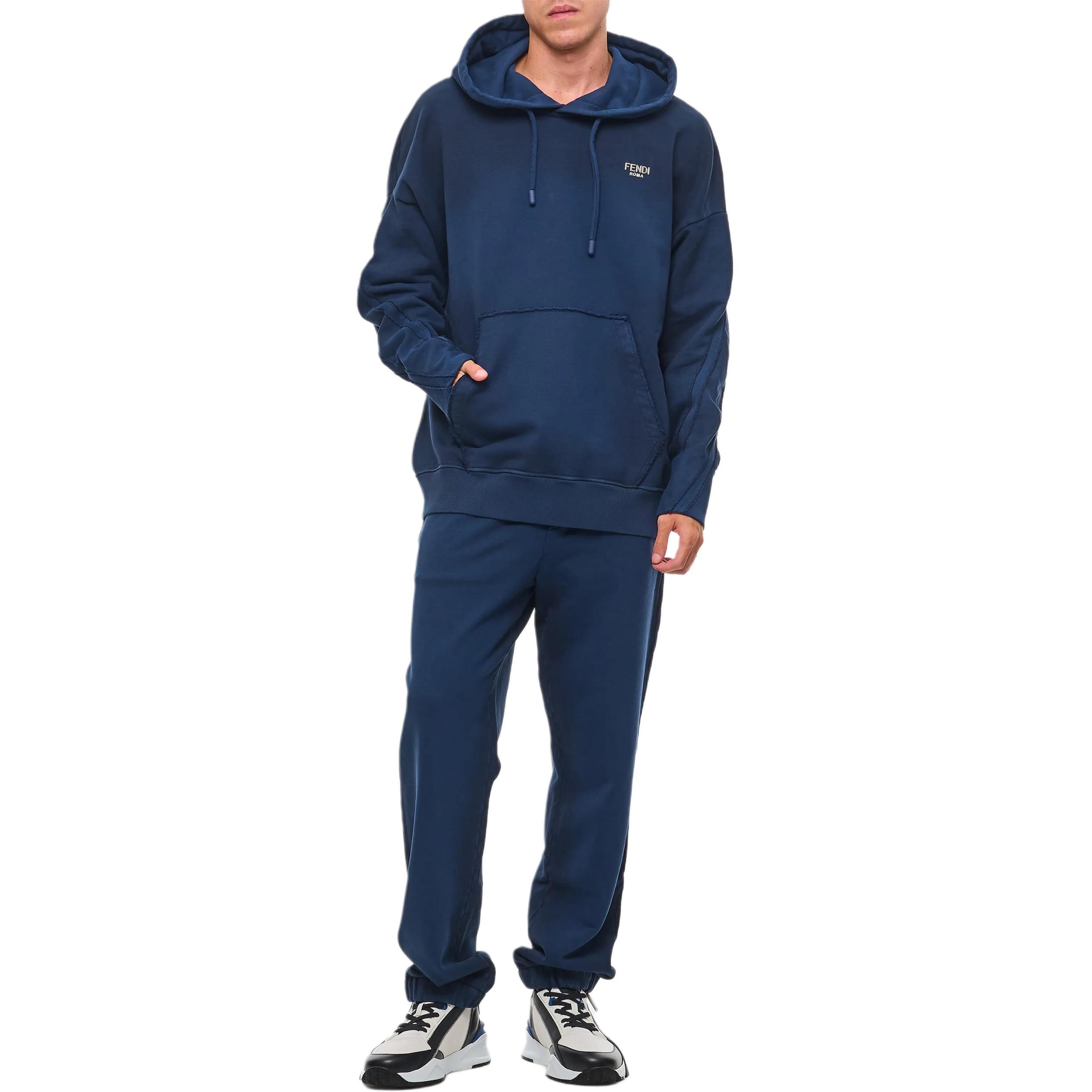 Fendi Logo Gradient Sweatshirt Blue — фото 3