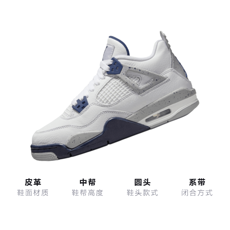 Jordan Air Jordan 4 "Midnight Navy" GS — фото 2