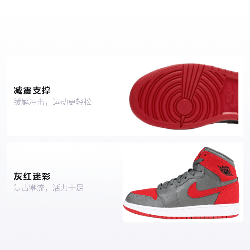 Jordan Air Jordan 1 Retro High Camo 3M Bred GS — фото 1