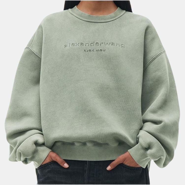 Alexander Wang Acid Wash Green Sweatshirt — фото 1