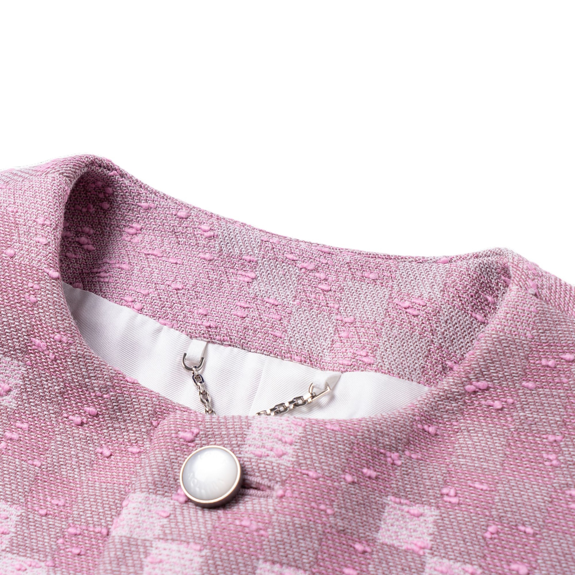 Louis Vuitton x Nigo FW25 Plaid Collarless Jacket — фото 5