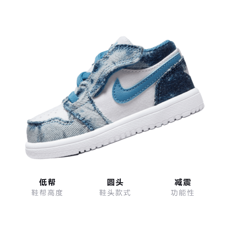 Jordan Air Jordan 1 low alt "washed denim" — фото 2