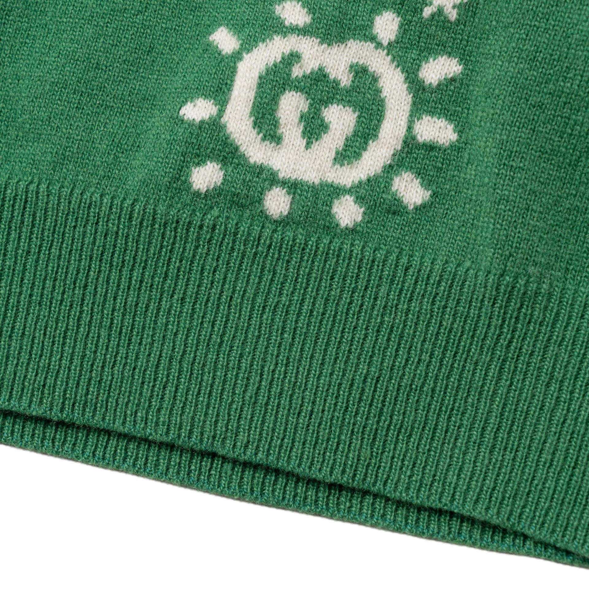 Gucci FW23 Logo Knit Sweater Green — фото 3