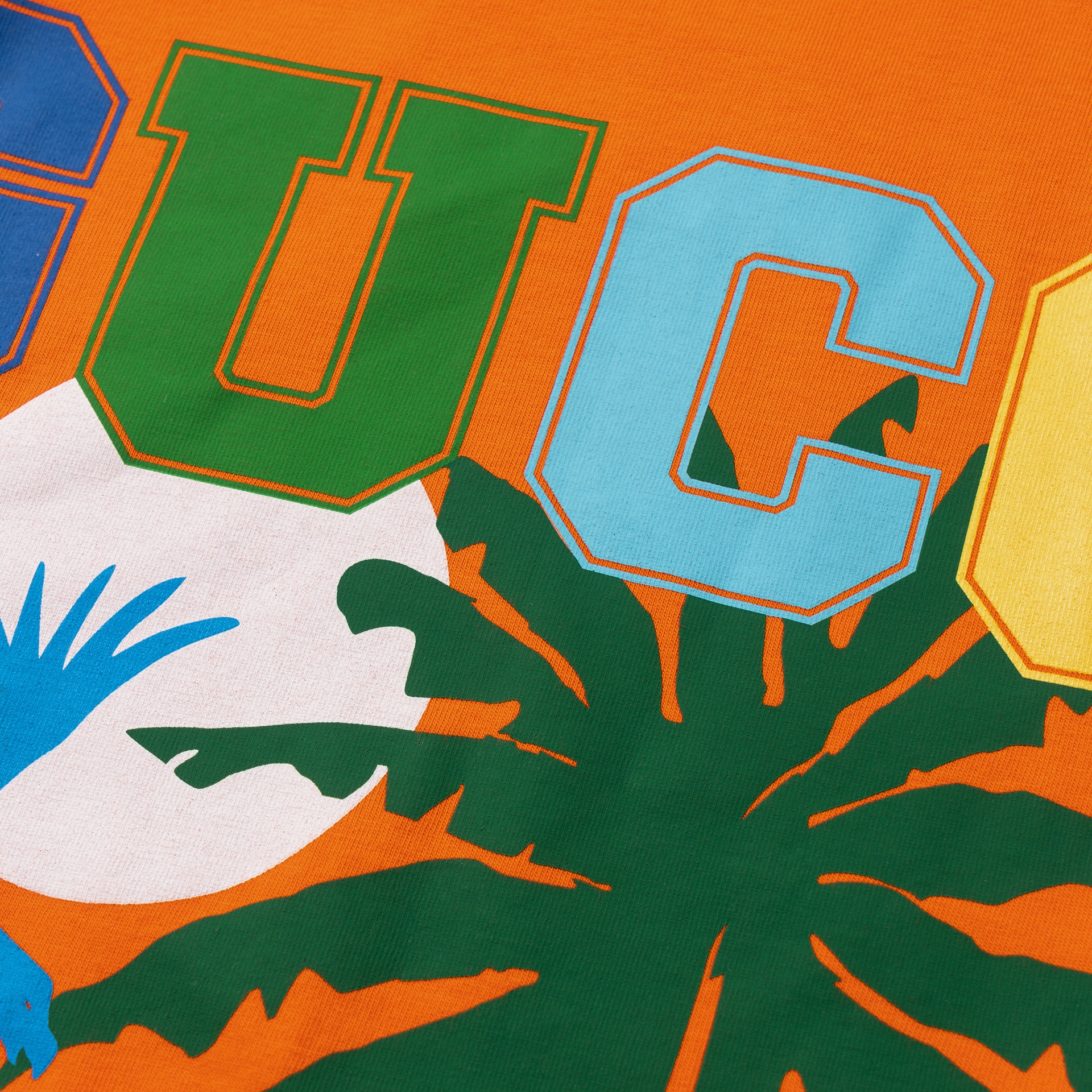 Gucci SS22 Palm Tree Print T-Shirt Orange — фото 6
