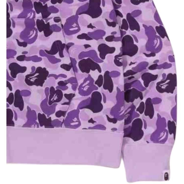 A BATHING APE BAPE FW24 Shark Logo Hoodie Purple — фото 4
