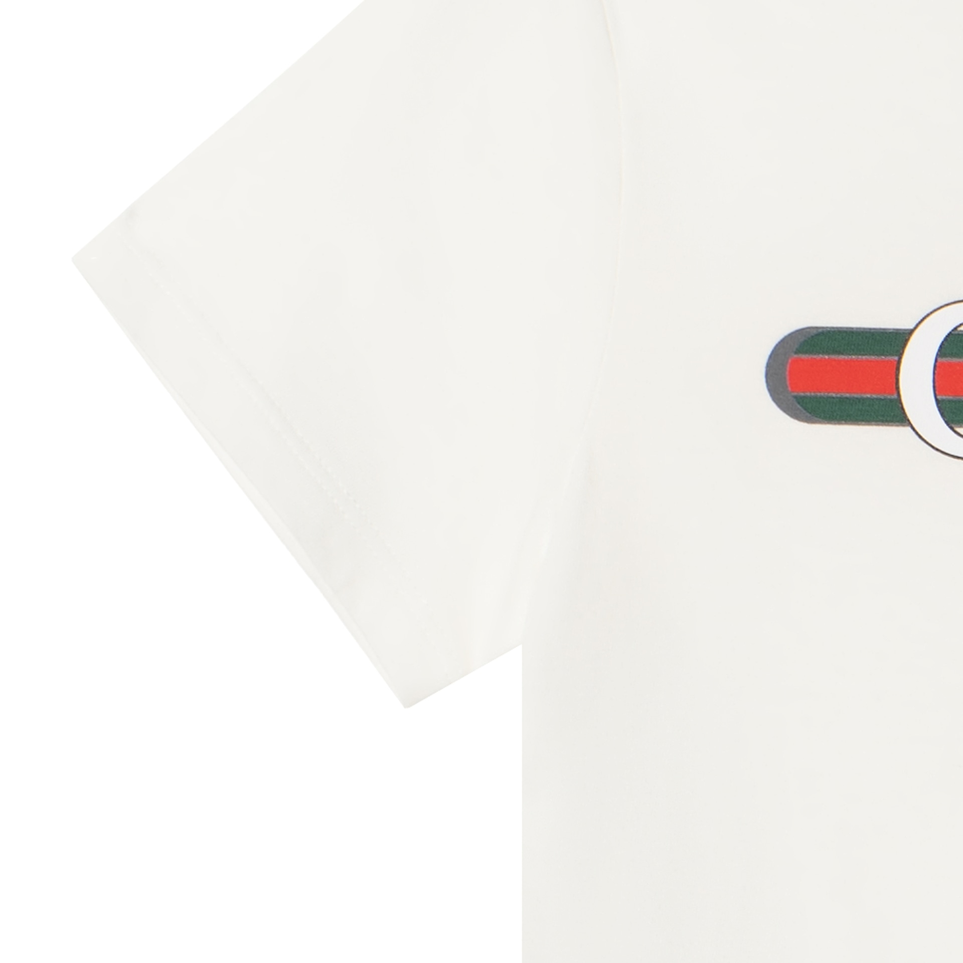 Gucci SS24 Striped Logo Tee White — фото 4