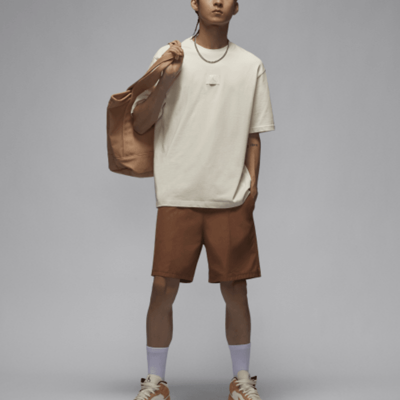 Jordan Crewneck T-Shirt Beige — фото 4