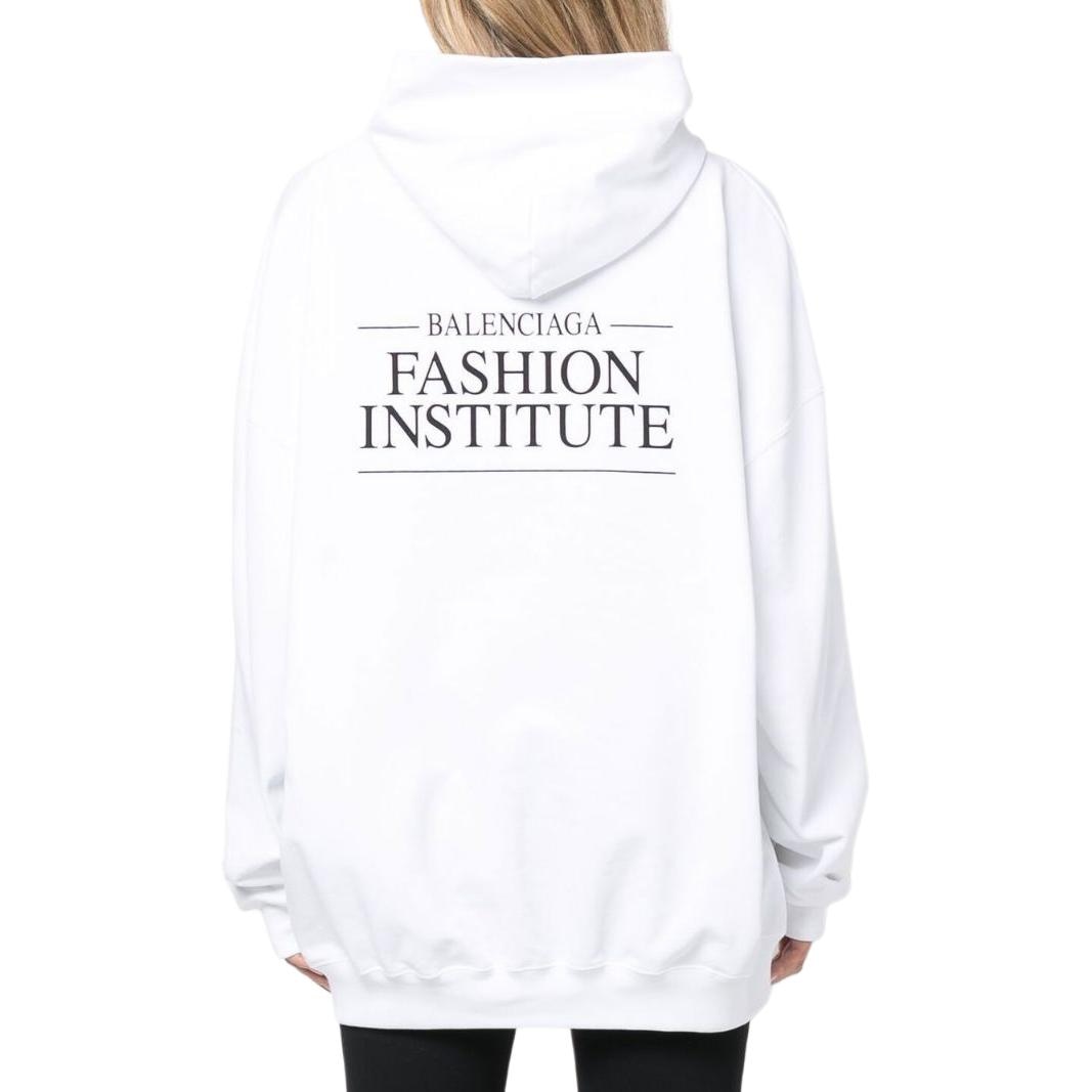 Balenciaga FW22 Logo Print Sweatshirt White — фото 2
