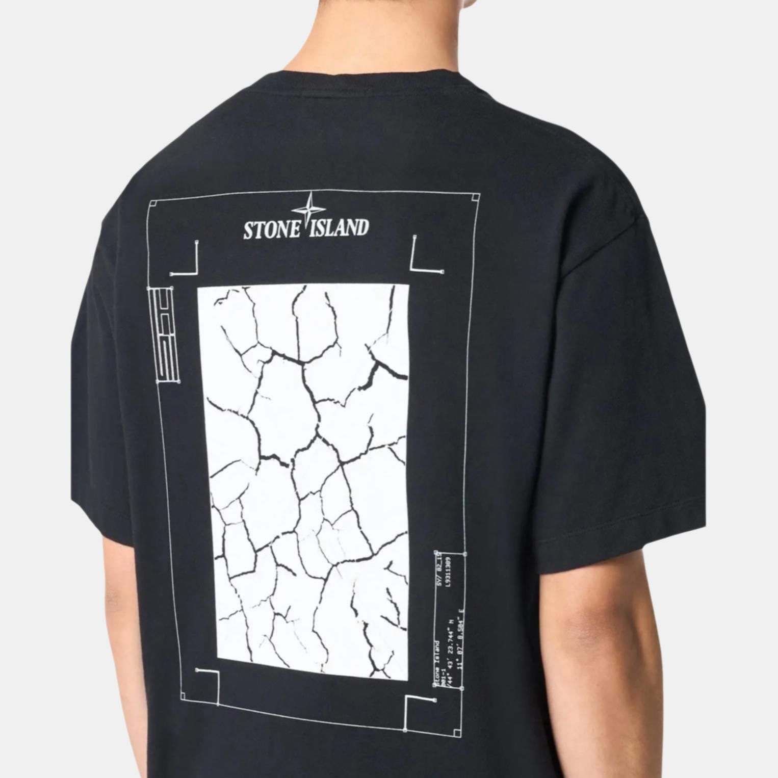 Stone Island Logo Back Print T-Shirt Black — фото 3