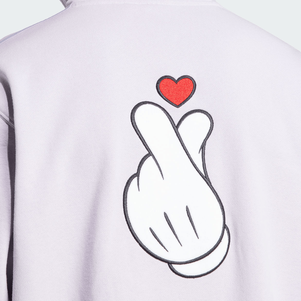 adidas originals x Mickey Mouse SS24 Hoodie Silver — фото 5
