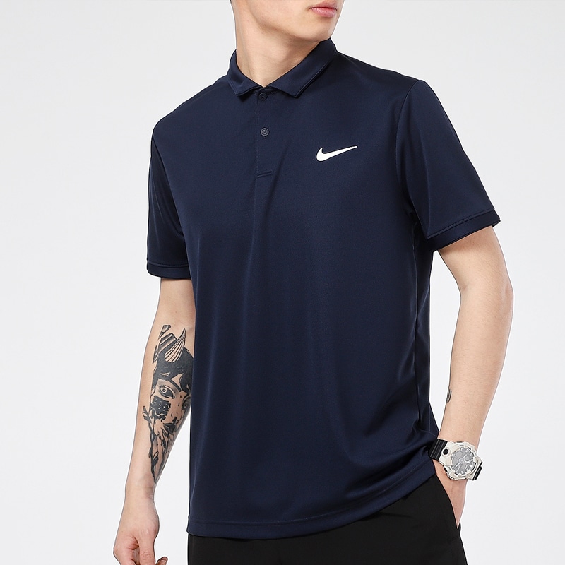 Nike Court Dri-FIT Victory Polo Navy — фото 3