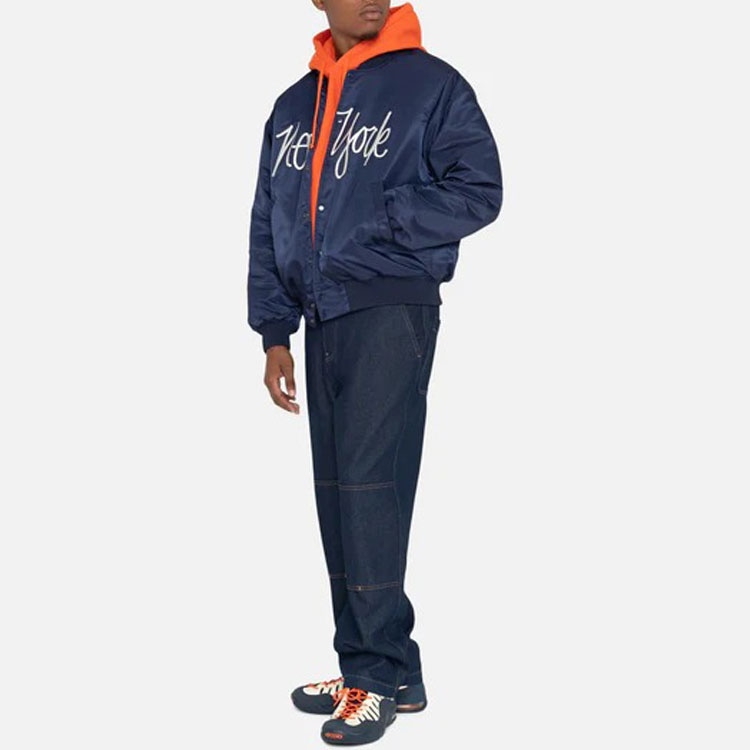 Stussy LA Chapter Satin Varsity Jacket — фото 11