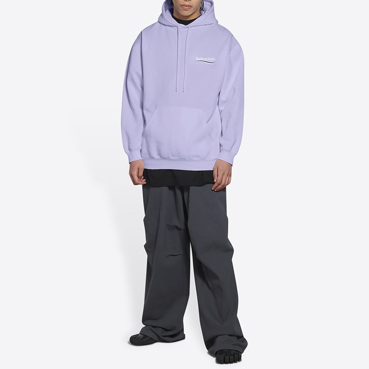 Balenciaga Logo Print Pullover Purple — фото 5