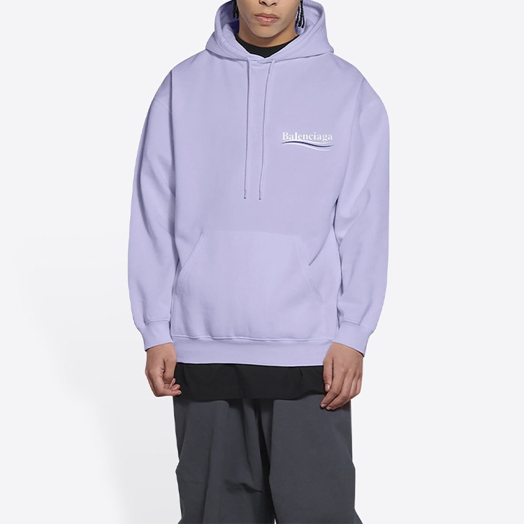 Balenciaga Logo Print Pullover Purple — фото 3