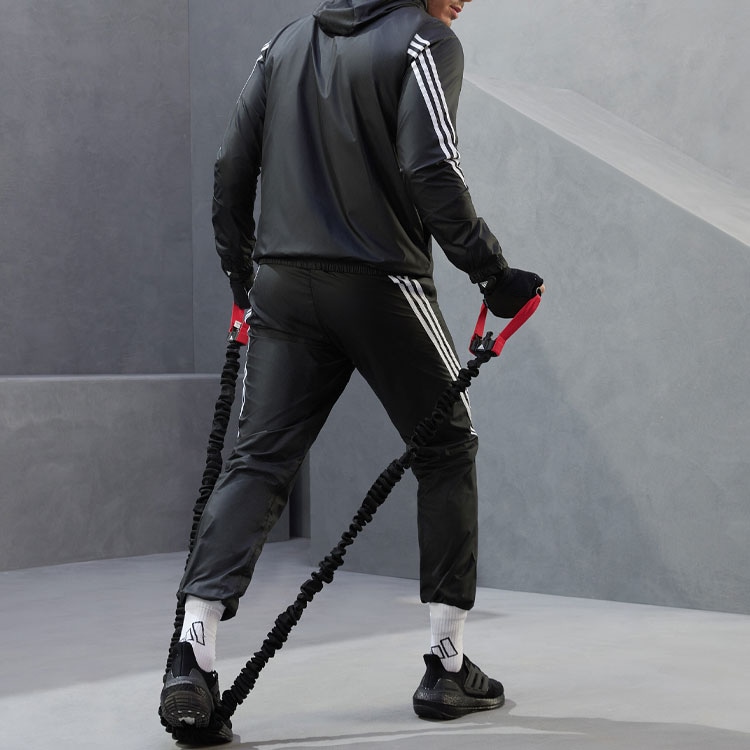Adidas Mts Wvn Hooded Tracksuit Black — фото 7