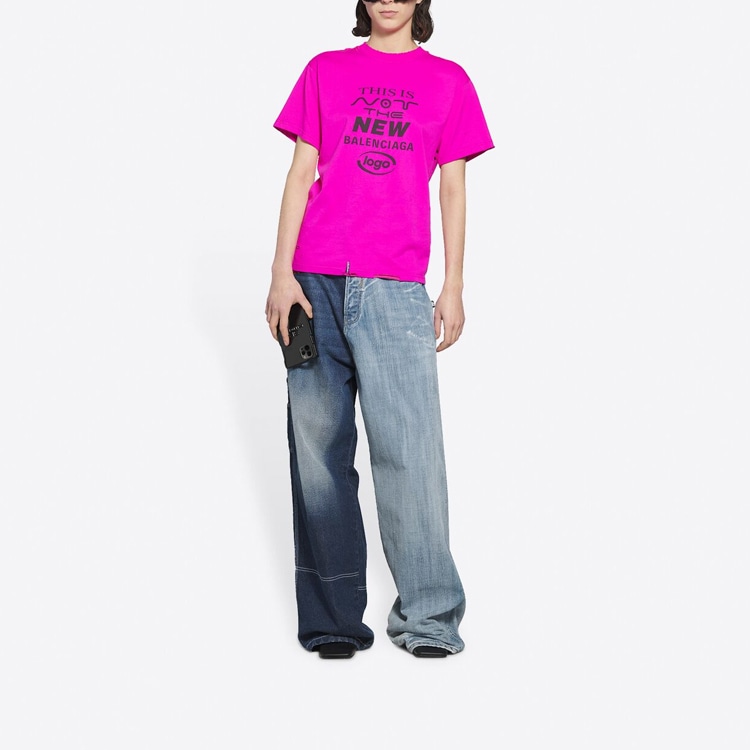 Balenciaga FW21 Distressed T-Shirt Pink — фото 5