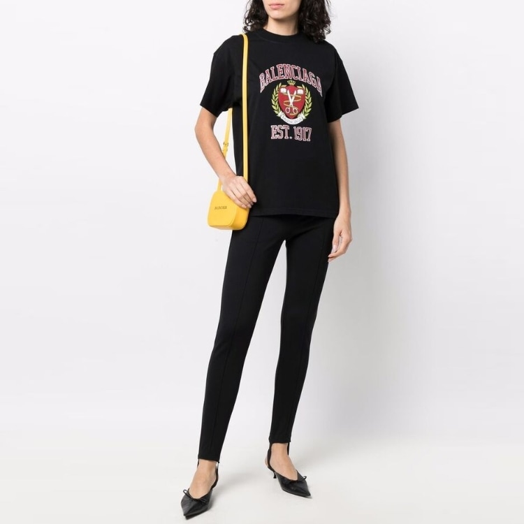 Balenciaga Logo Print T-Shirt Black — фото 2