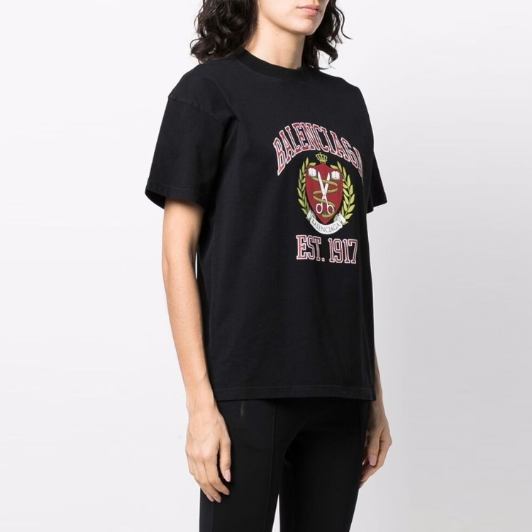 Balenciaga Logo Print T-Shirt Black — фото 3