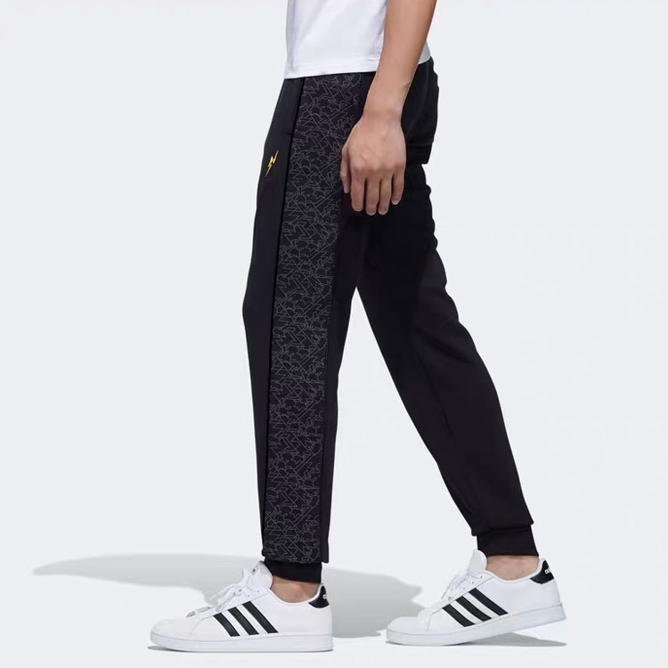Adidas neo x Pokemon Lightning Embroidered Sweatpants Black — фото 3