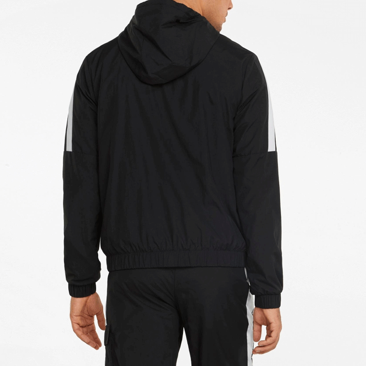 Puma Logo Print Hoodie Jacket Black — фото 3