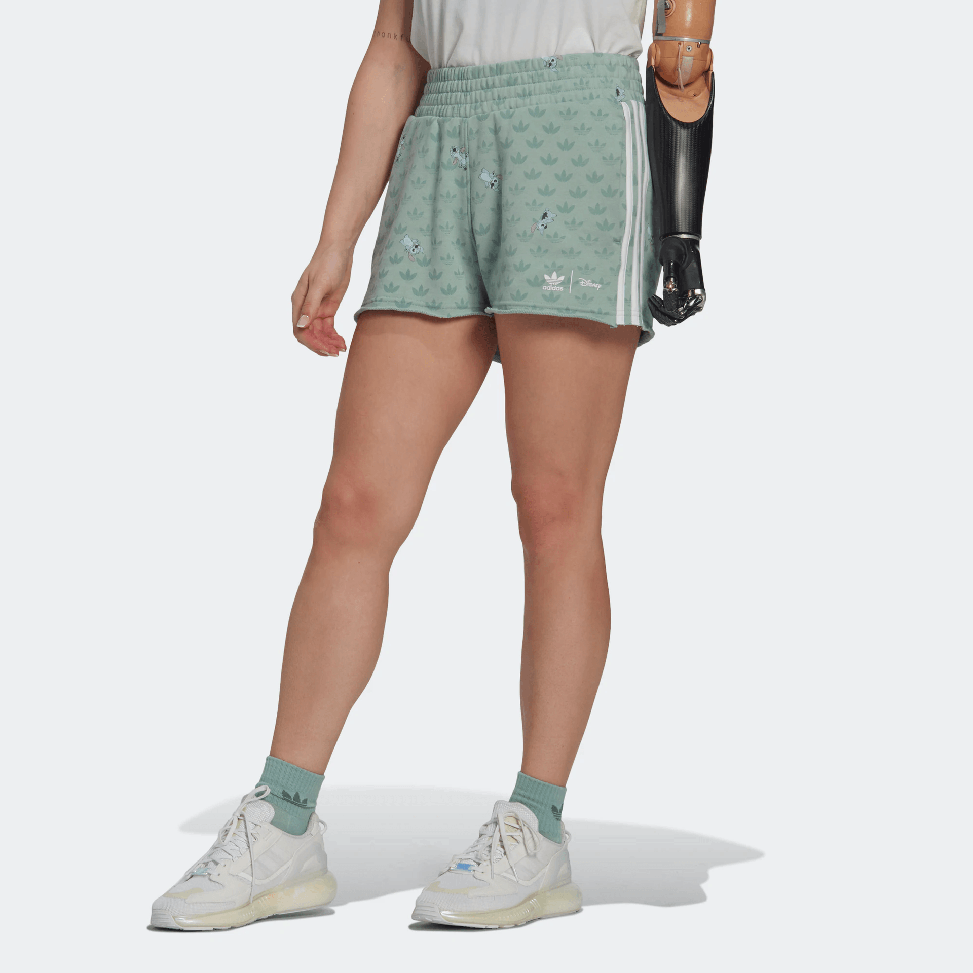 Adidas x Disney Shorts Light Green — фото 2