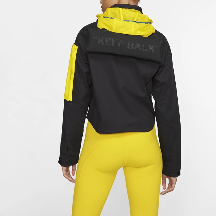 Nike x OFF-WHITE Windbreaker Black Yellow — фото 4