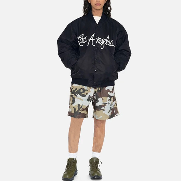 Stussy LA Chapter Satin Varsity Jacket — фото 7