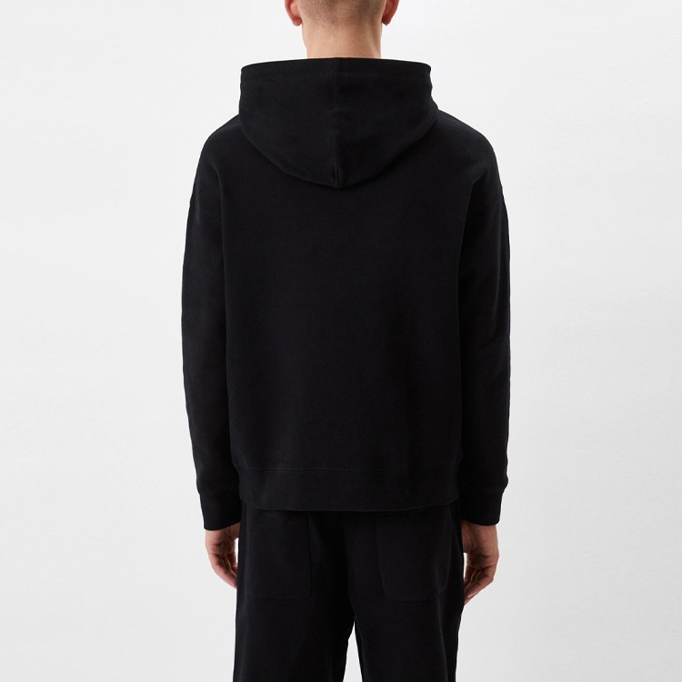 Emporio Armani Fleece Hoodie Black — фото 3