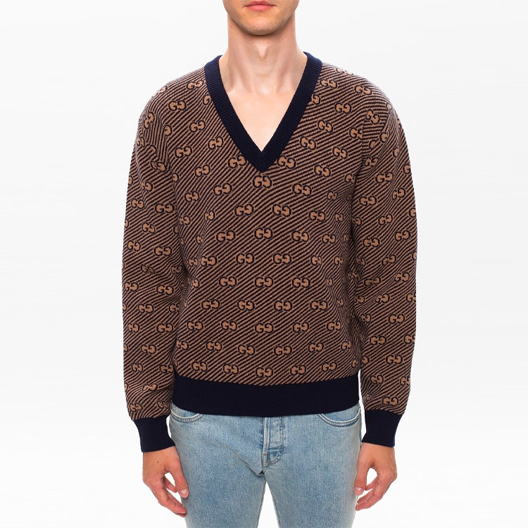 Gucci V-Neck Wool Sweater — фото 1