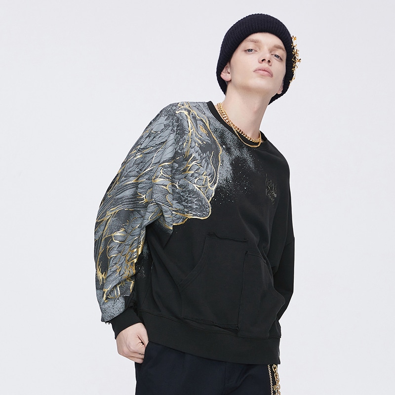 Boy London Feather Wing Print Sweatshirt Black — фото 4