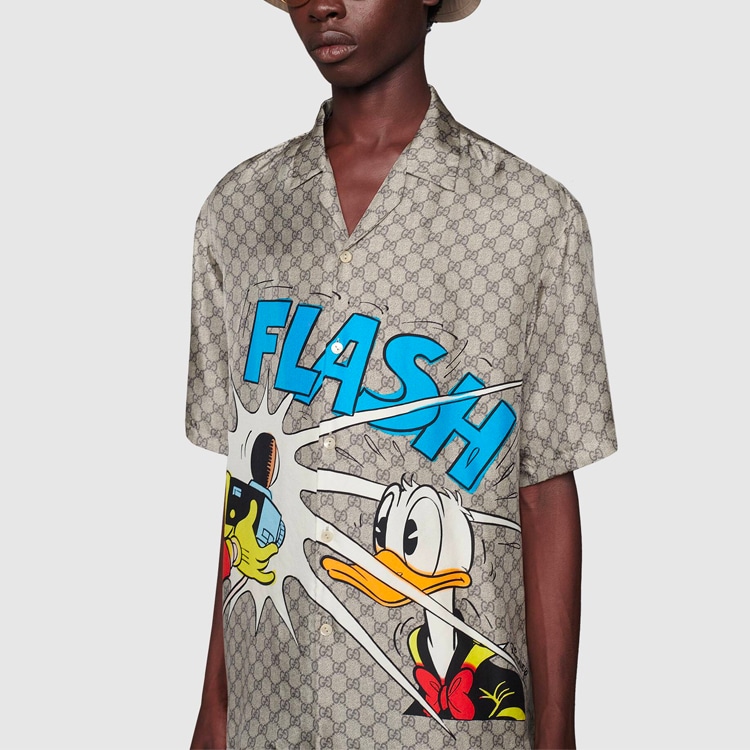 Gucci x Disney SS21 Donald Duck Silk Shirt — фото 4